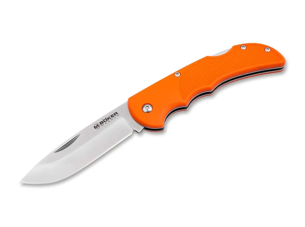 Couteau de poche Magnum HL Single Orange robuste en acier inox 440