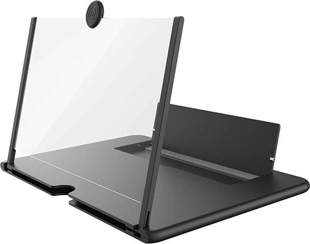 18 Zoll Handy-Bildschirm Verstärker Pull-out 3d Vergrößerung Glas Ultra Klare Stand-Magnifier vergrößerte Halterung Schwarz