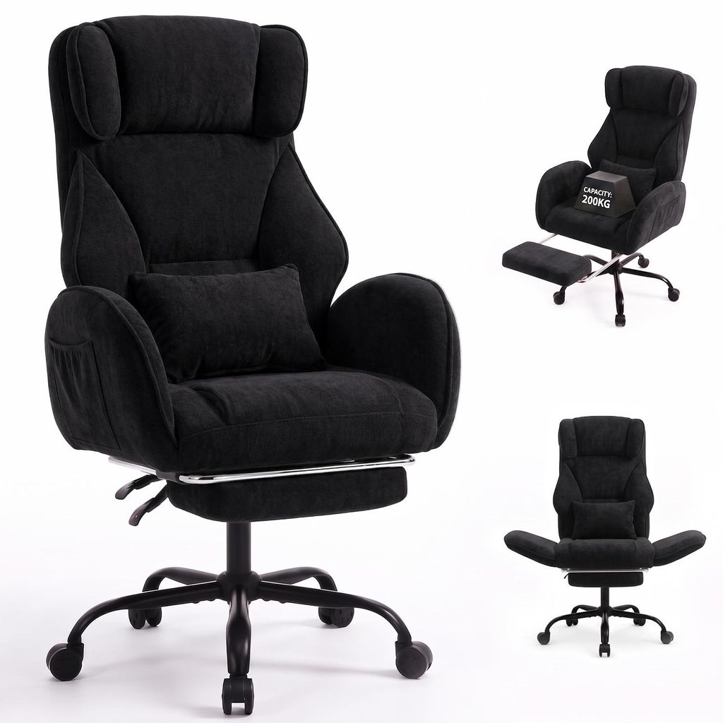 OYAJIA Gaming Stuhl 200kg Bürostuhl mit Fußstütze, Produktbild 