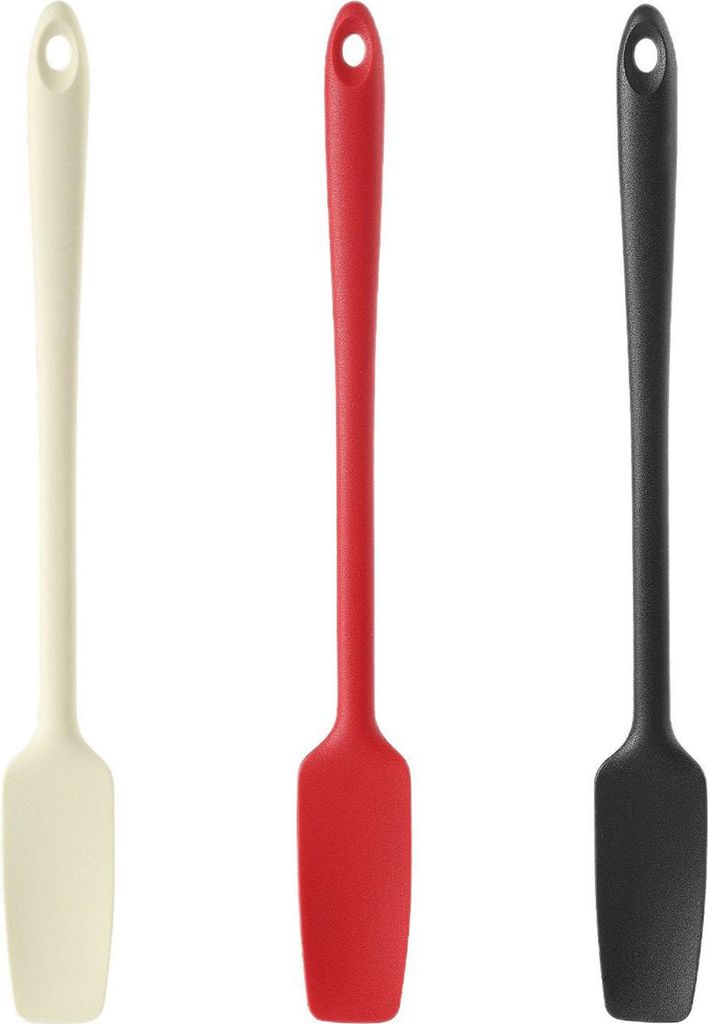 Silikon-Glasspatel zum Schaben und Verteilen, Gummischaber mit langem Griff für Gläser und Flaschen, hitzebeständig, BPA-frei, Silikon-Utensil f...