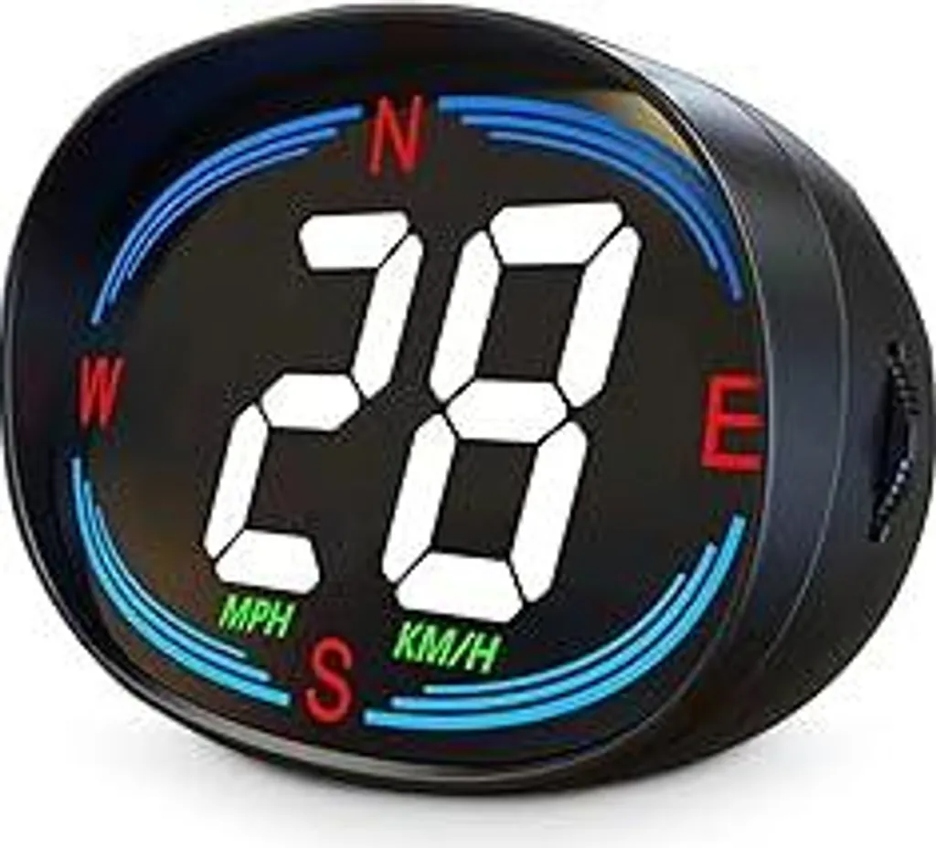 Display HUD Auto AMROOLOO GPS: Sicurezza LED Caratteri Grandi