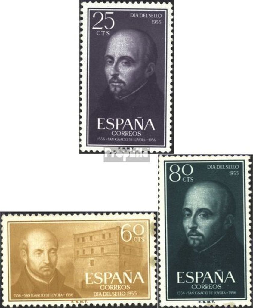 Briefmarken Spanien 1955 Mi 1062-1064 (kompl.Ausg.) postfrisch Loyola