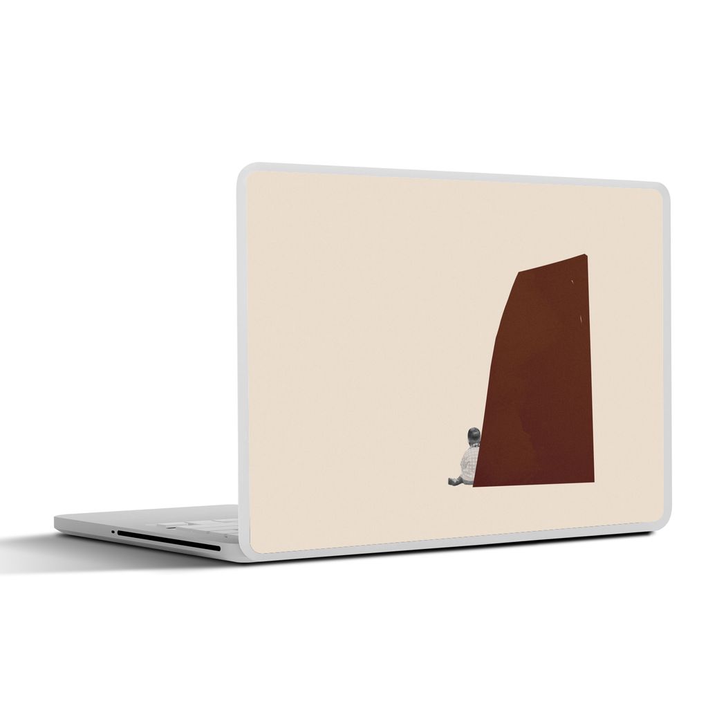 MuchoWow Laptop Aufkleber Sticker Cover Vintage - Pastell - Junge 40x30 cm - Laptop Dekoration - Selbstklebend