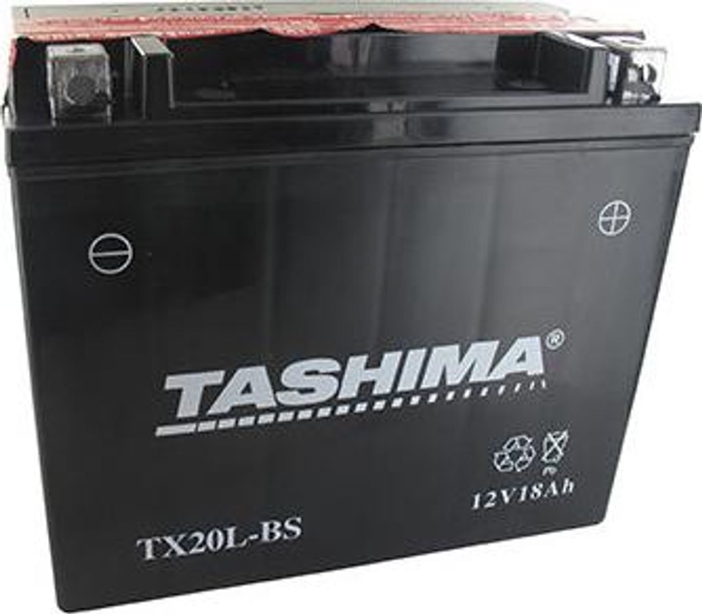 Wasserdichte, wartungsfreie Blei-Batterie 12V, 18Ah. L: 175, B: 87, H: 155 mm, + rechts für Motorräder, Jet-Ski, Quads, Nutzfahrzeuge.