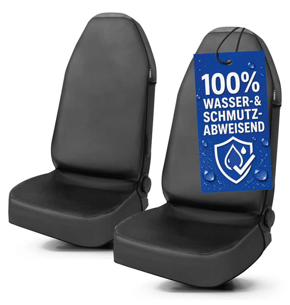 WALSER Auto Sitzbezüge Set aus Kunstleder, wasserdichter Produktbild 