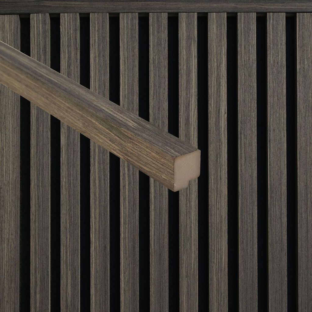HOME DELUXE Abschlussleiste für Akustikpaneel ENDO Smoked Oak - 240 cm - Menge: 3 | Abschlussleiste, Akustikpaneele Abschluss, Leiste für Akustik...