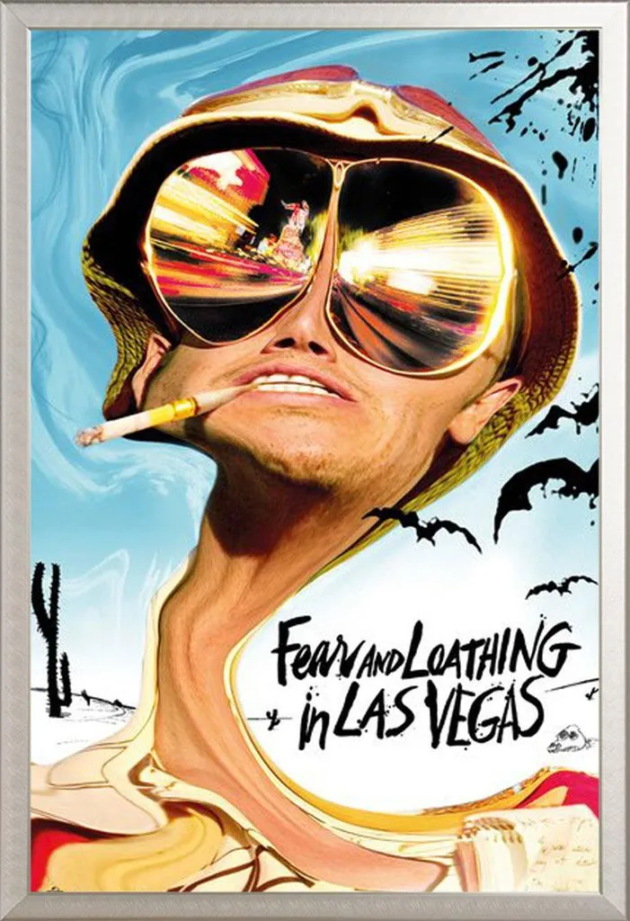 Quadro Paura e Delirio a Las Vegas Cornice Argento Shinsuke Alluminio