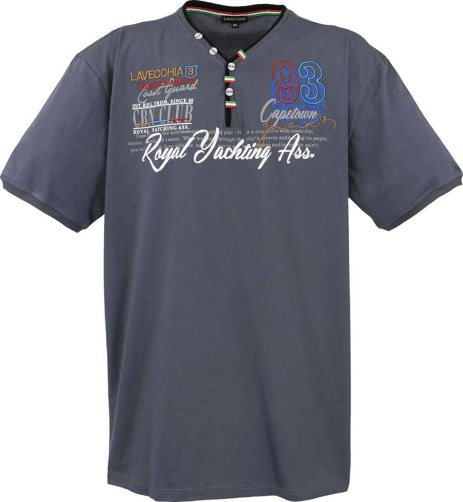 Lavecchia Herren T-Shirt LV-608 (Anthrazit, 7XL)