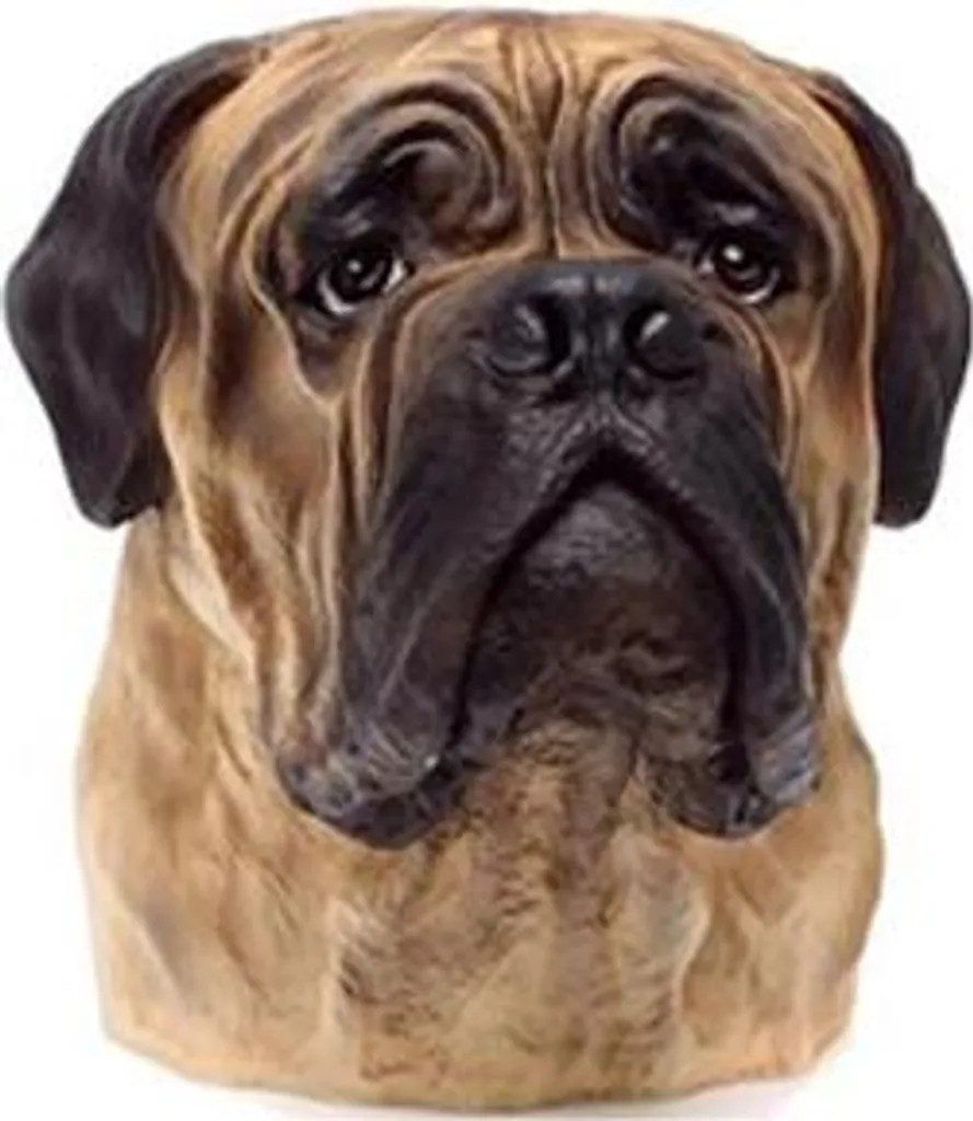 Buste Bulldog Sculpture de 35 cm - Figurine en Design Original A182