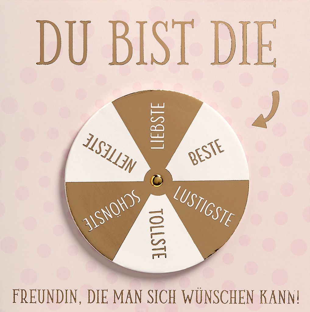 Allgemeine Wünsche - Moving Cards - Klappkarte mit beweglichem