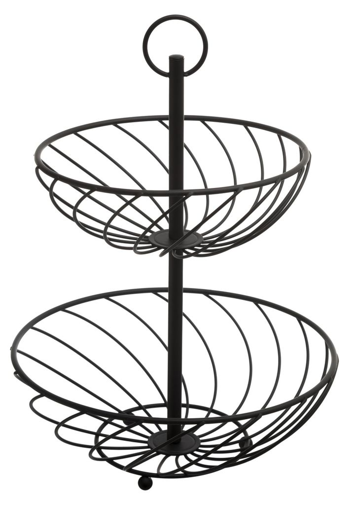 Kovový stojan, 2 košíky, dvoupatrový, výška 30 cm Obrázek produktu 