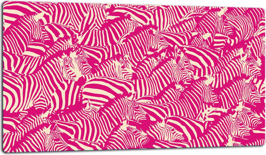 Glasschneidebrett Herdabdeckplatte Glaskeramikkochfeld Universal 52x30 cm Rippen Rosa