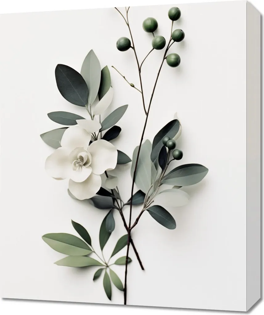 Quadro Romantico 50x60 Fiori di Carta | Decorazione Shabby Chic