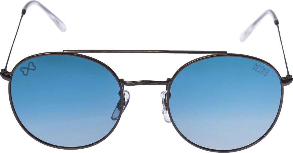 MUST HAVE Runde polarisierte Sonnenbrille mit UV-Schutz 400 GREEN-ARMY Herren-Damen