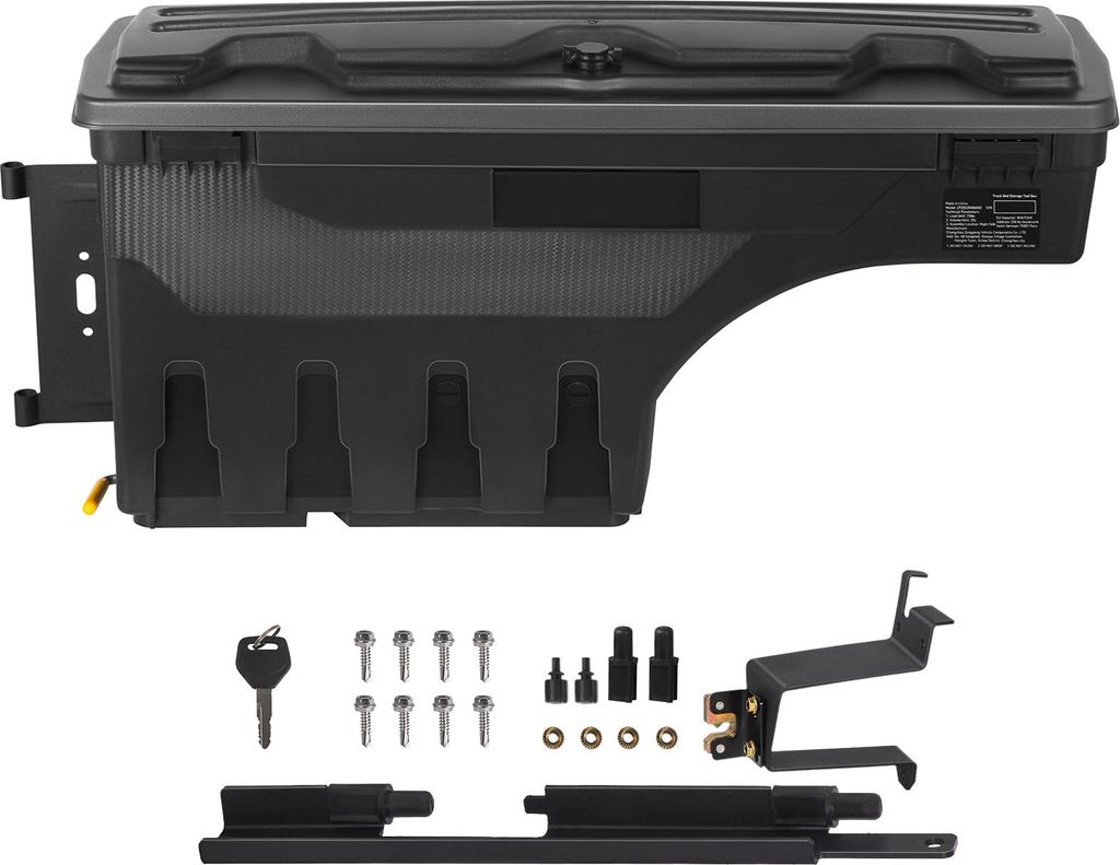 SucceBuy Aufbewahrungsbox fš¹r die Ladefl?che šC verschlie?barer Deckel, wasserdicht. 6,6 Gal/20 L ABS. Kompatibel mit Chevrolet Silverado 1500 ...
