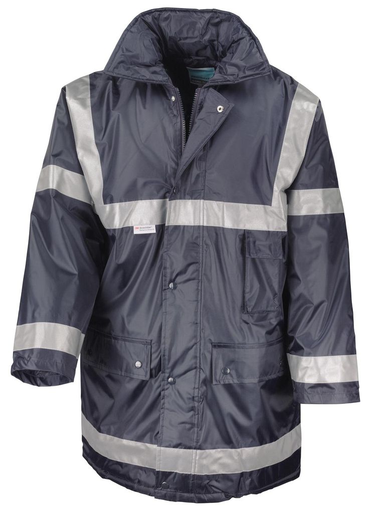 Result Herren Arbeitsmantel / Regenmantel FK988 (3XL) (Marineblau)