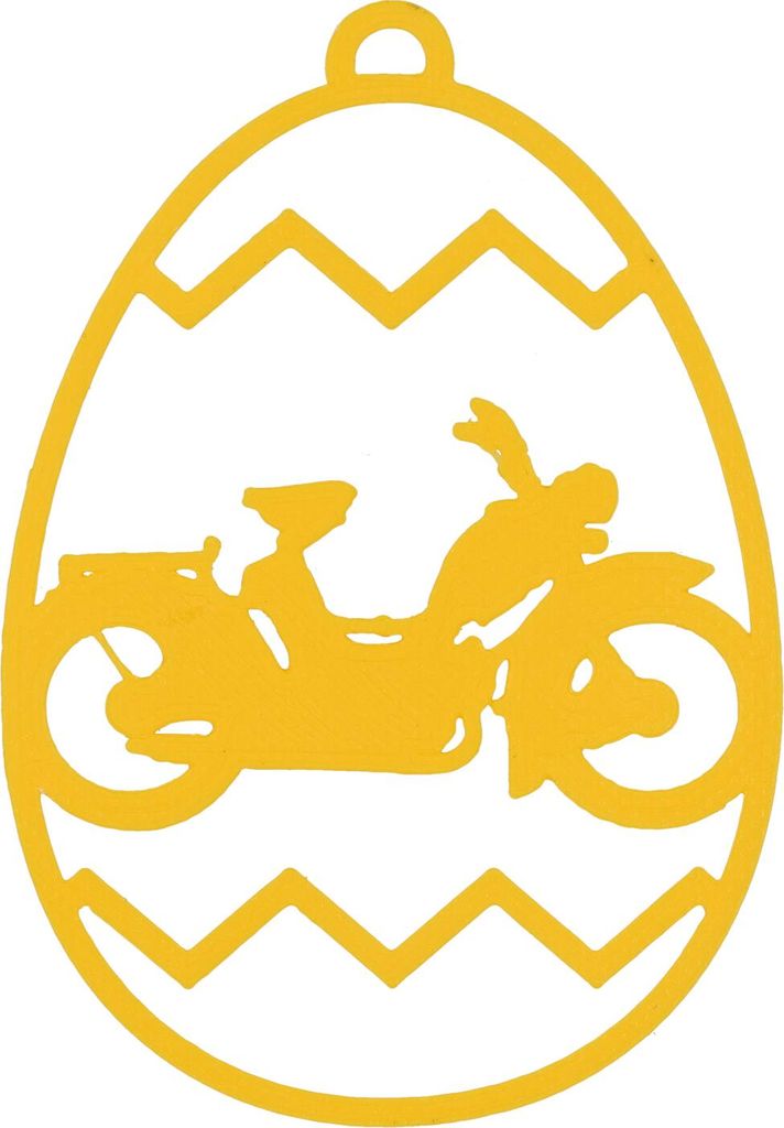 Anhänger für Osterstrauch Gelb - Motiv: SR2