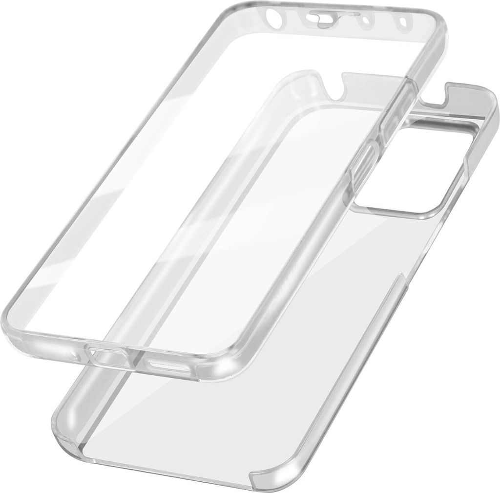 Avizar, Hülle für Xiaomi Redmi Note 12 Pro Plus 5G, Vorder- + Rückseite, Transparent