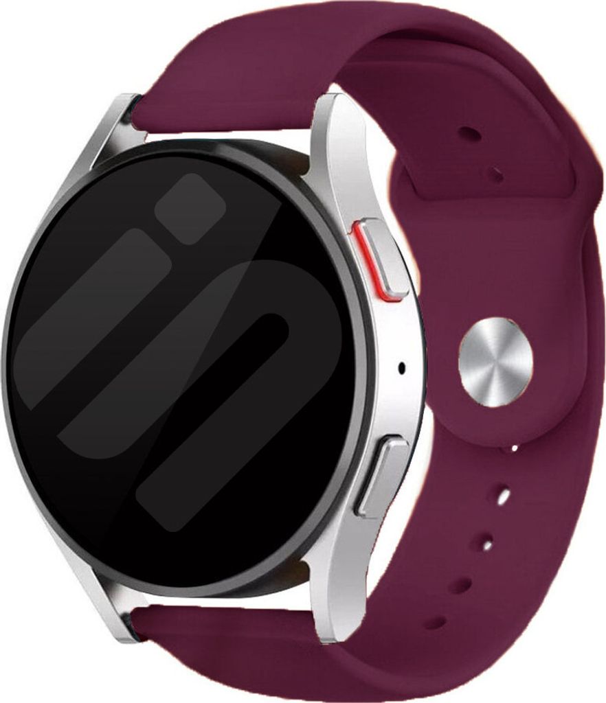 Strap-it Samsung Galaxy Watch 6 Classic 47mm sport Armband (Burgund)