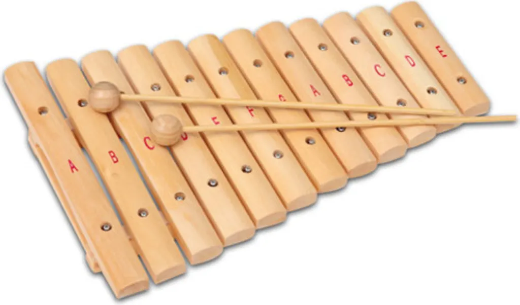Instrument de Musique en Bois Xylophone Enfant avec Mailloches Incluses