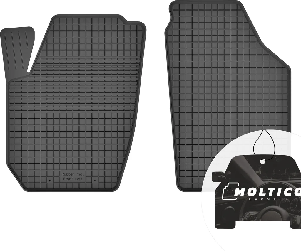 Tappetini Auto in Gomma per Seat Ibiza IV - Set 2 Pezzi Anteriori