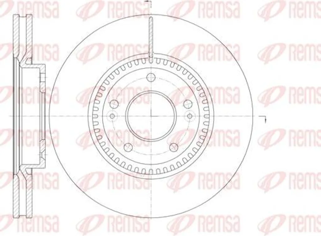 Disque de frein REMSA 6988.10 pour i40 et Tucson - OE 517123K150