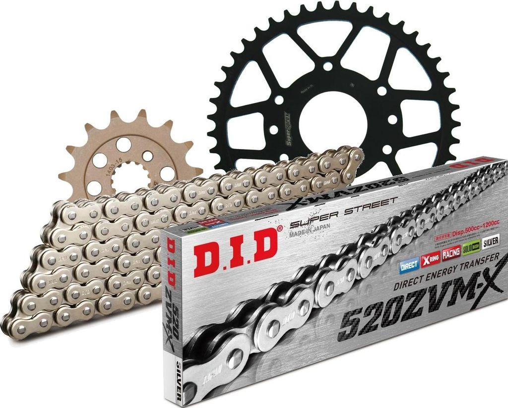DID Kit Stahl Kompatibel mit KTM Duke 13-15/RC 390 13-15 15-45-114 DID520ZVM-X(S&S) Niet