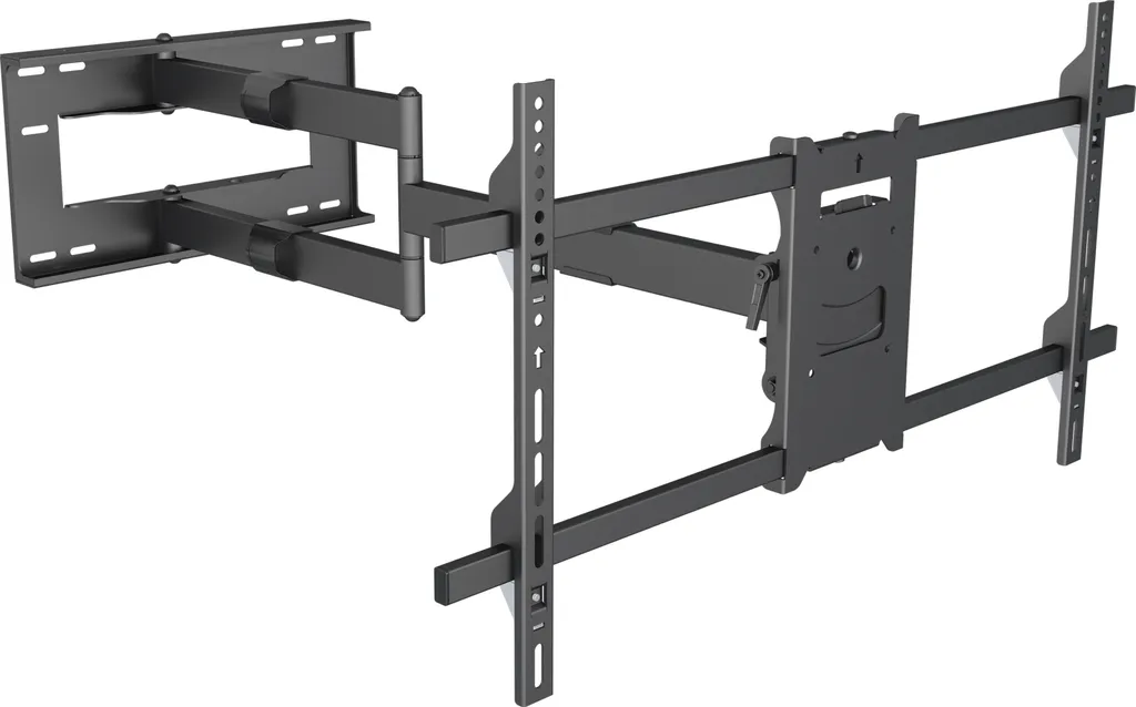 Support TV Mural pour Angle et Grand Salon Bras Long 101cm Déporté HD
