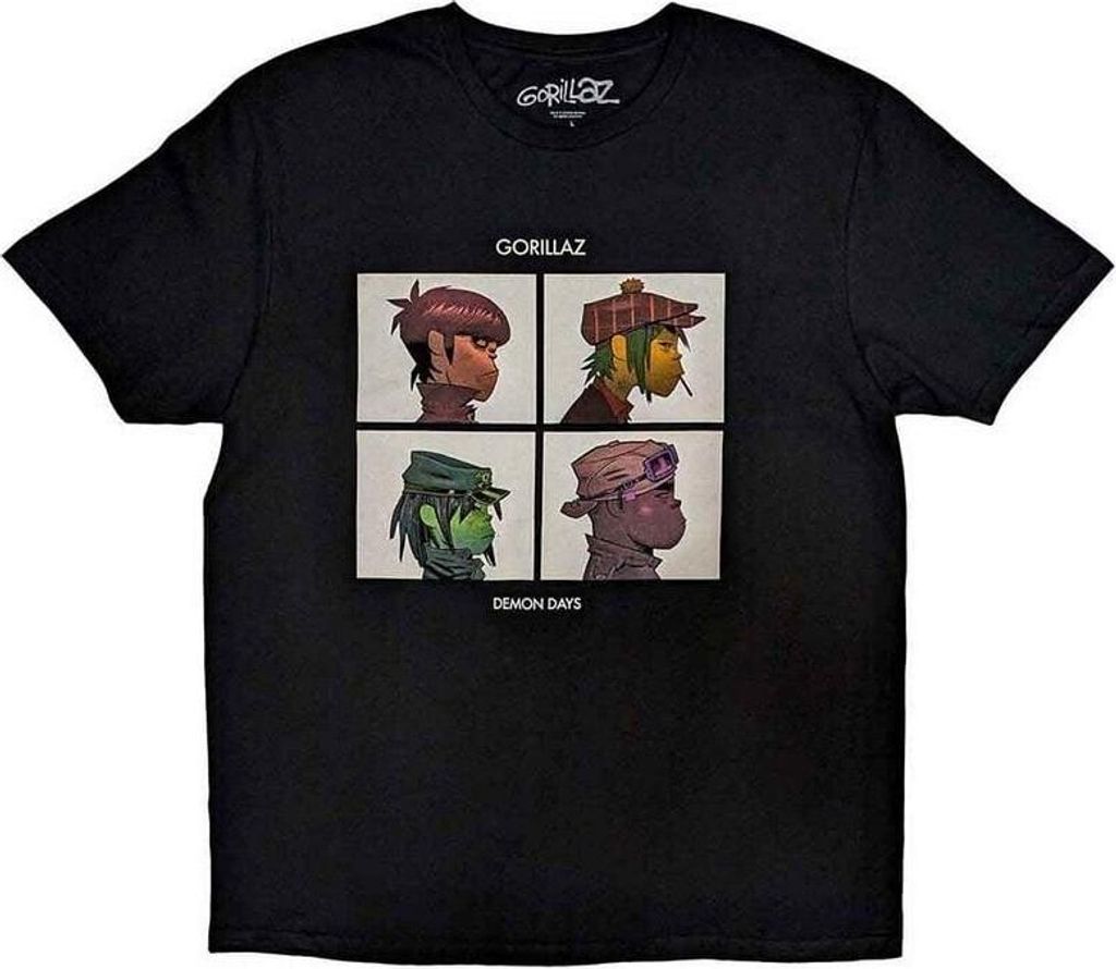 Gorillaz Demon Days Black S T-shirt Immagine del prodotto 