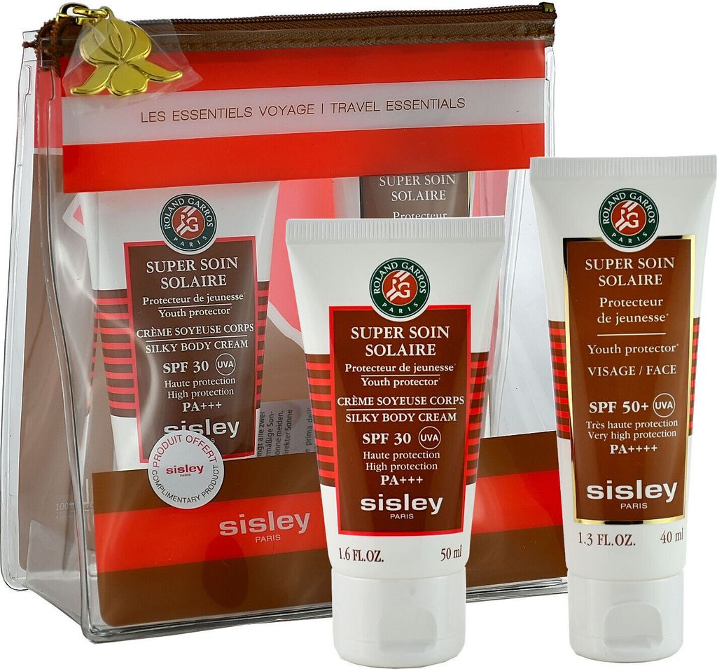 Sisley Silky Body Cream Spf30 50Ml + Face Spf50 40Ml
