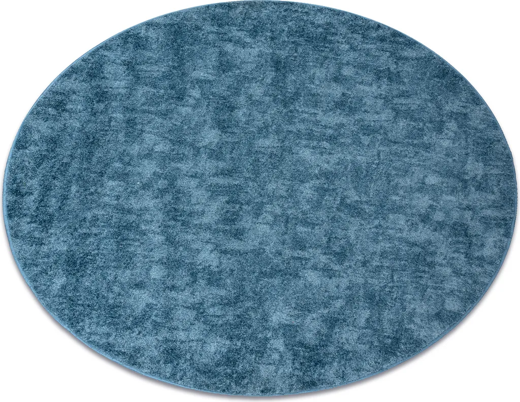 Tapis rond Pozzolana Bleu - Diamètre 100 cm pour salon et chambre