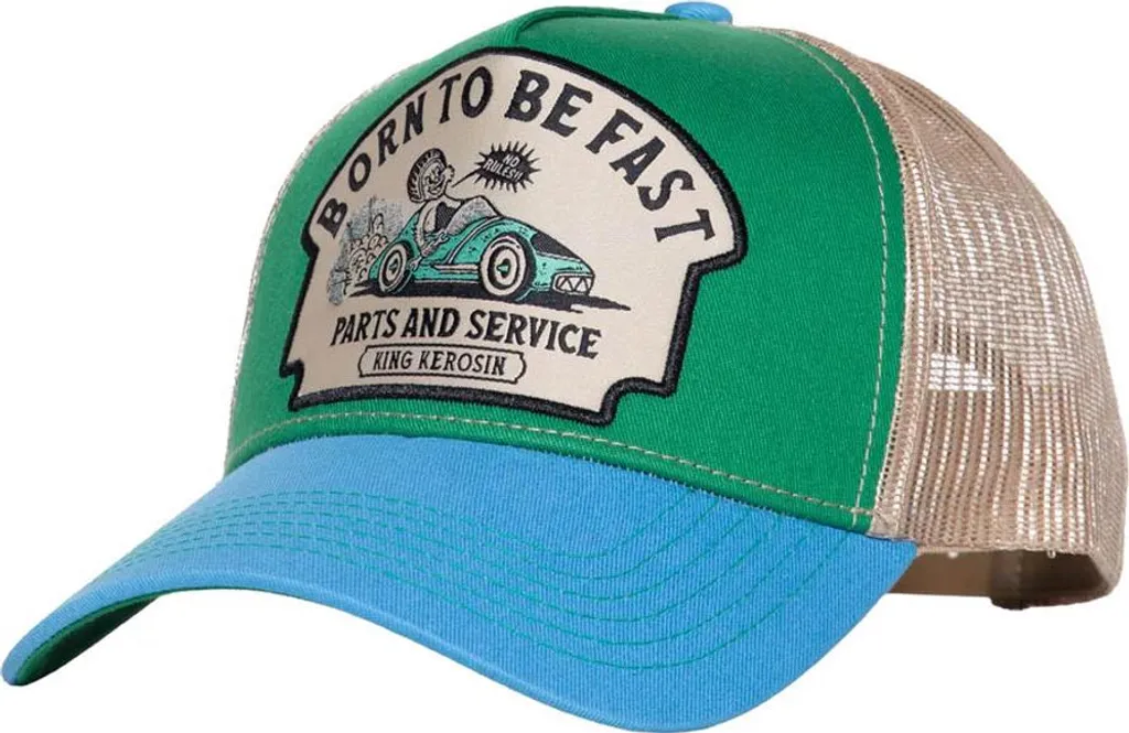 Casquette King Kerosin Born to be Fast Idéale pour Sorties Moto et Auto