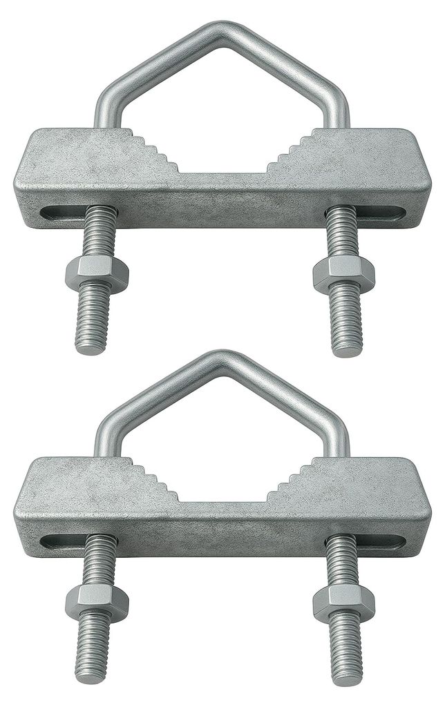 PremiumX 2x Zahnschelle Doppelschelle Sat Mast Schelle Produktbild 