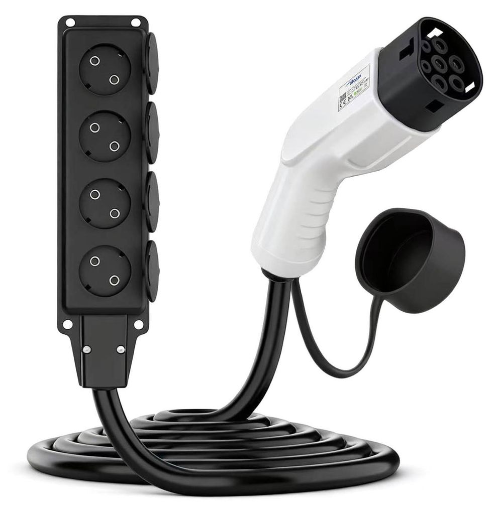 Type2 / 4x Schuko V2L Adapter zum Laden von Elektroautos Produktbild 