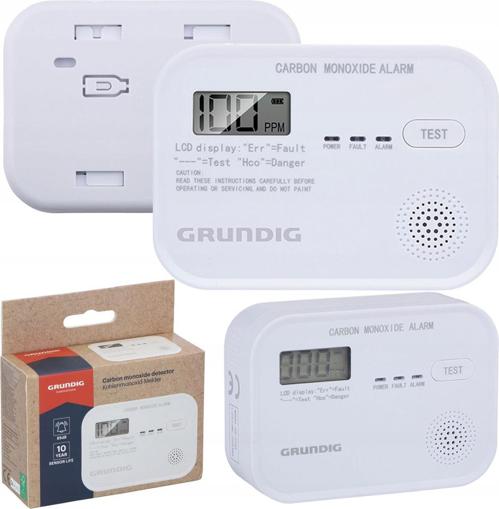 Czujnik tlenu węgla wyświetlacz LCD głośny alarm dźwiękowy Zdjęcie produktu 