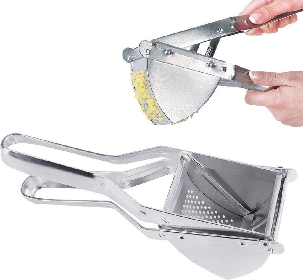 Metallpresse zum Zerkleinern von Kartoffeln, Käse, Obst, Gemüse, Nudeln und Püree