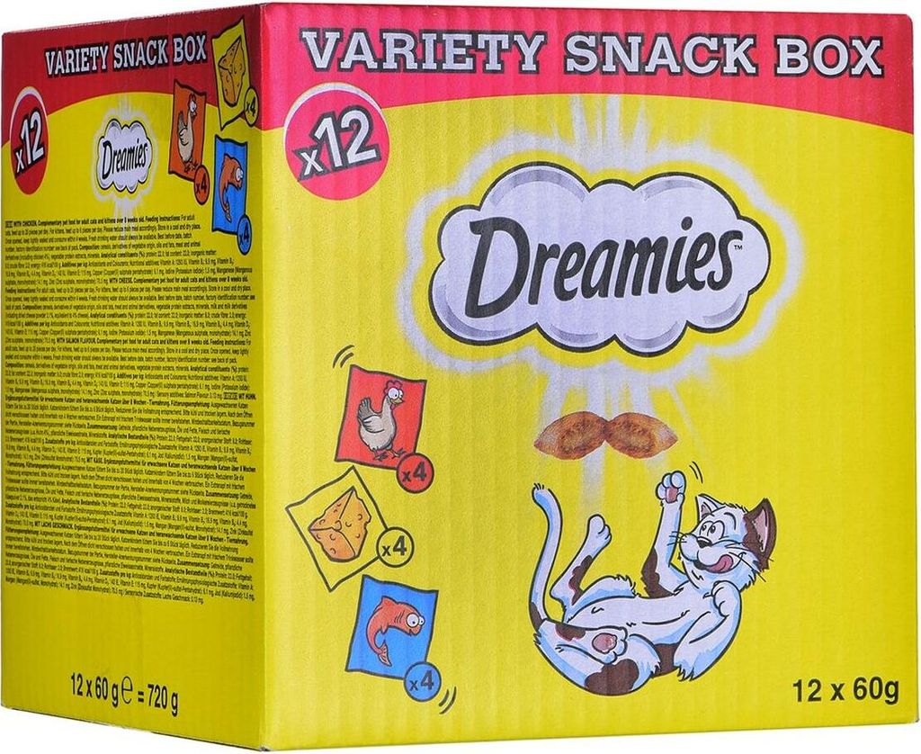 Dreamies Mixbox 12x 60g Obrázok produktu 