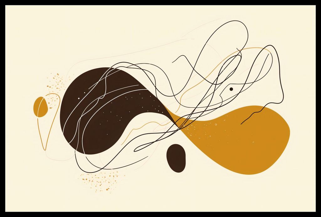 Plakat 60x40cm Symphonie von Linien und Formen
