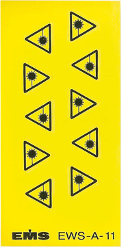 Étiquette Alerte Laser EFB 80362.2-10 : Sécurisez vos Zones de Danger x10