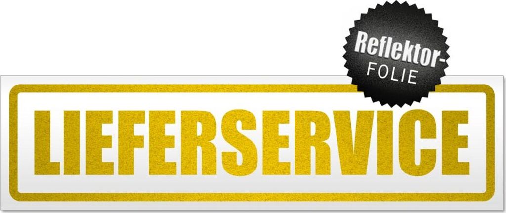 Lieferservice Magnetschild Schild magnetisch