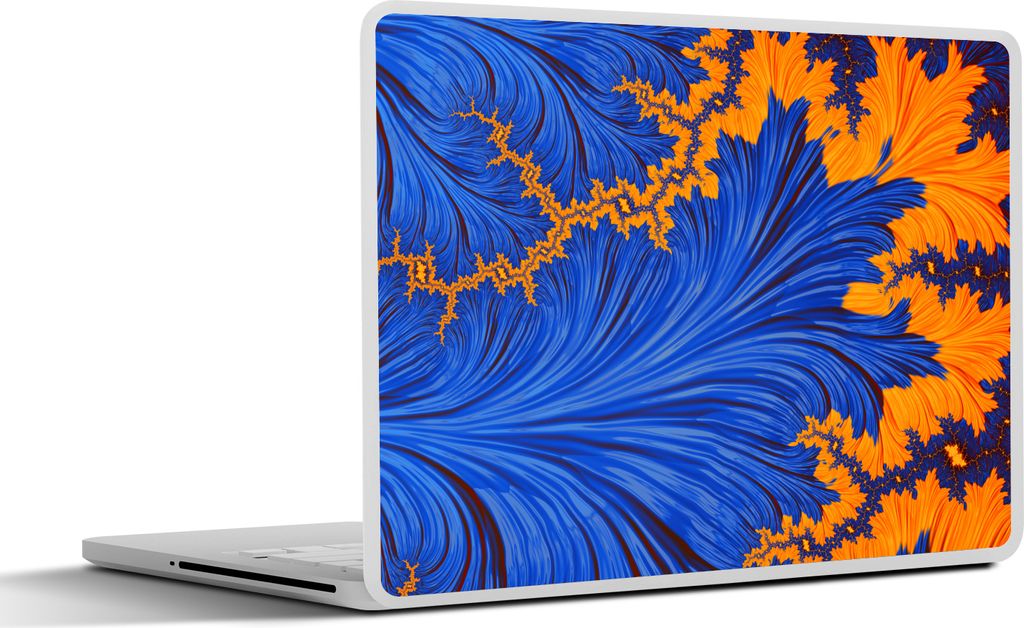 MuchoWow Laptop Aufkleber Sticker Cover Blätter - Kunst - Psychedelisch 36.5x27.5 cm - Laptop-Sticker