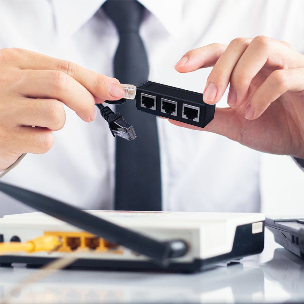 RJ45 rozbočovač LAN Ethernet síťový rozbočovač Síťový Obrázek produktu 4