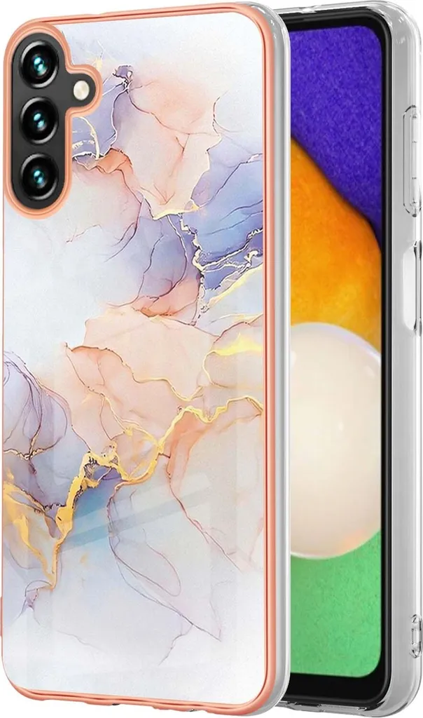 Custodia Samsung A34 Grigio Fantasia Silicone TPU Style & Shockproof