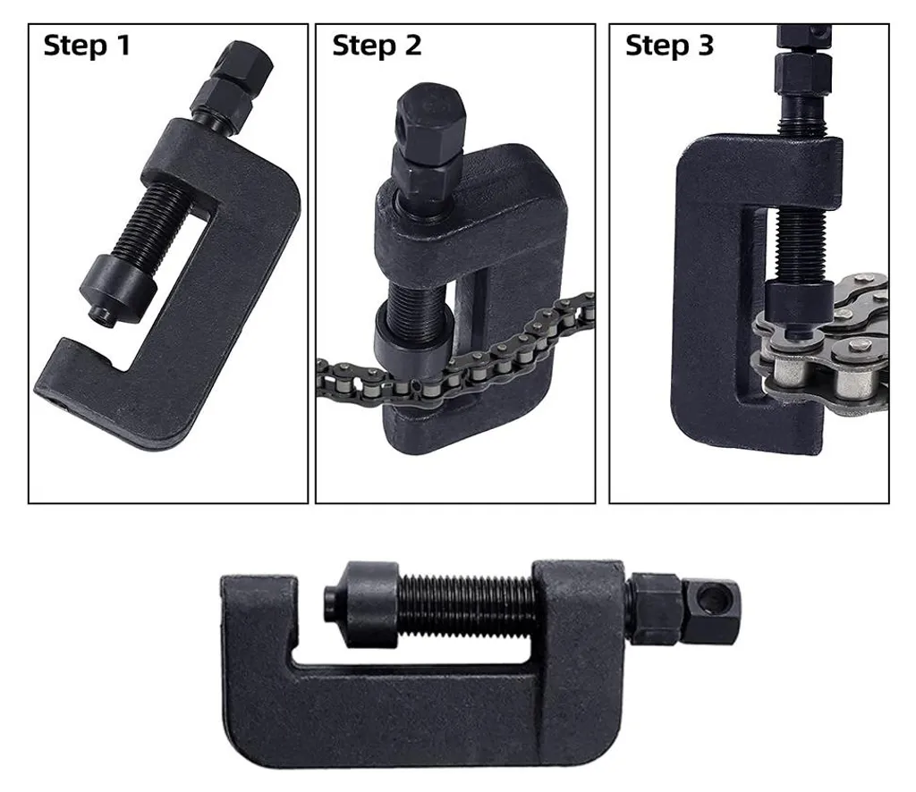 Outil de rivetage de chaîne 13 pièces en acier durable facile à utiliser - 4