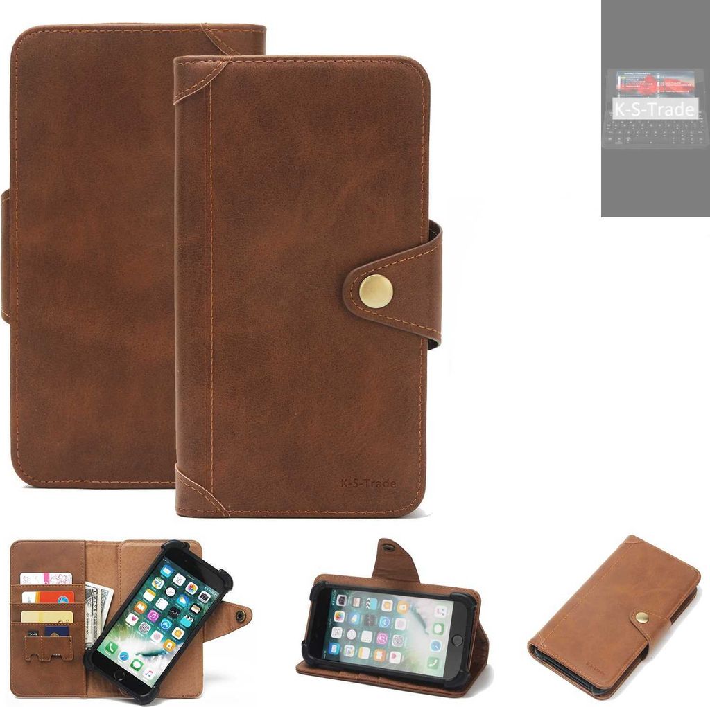 K-S-Trade Handyhülle kompatibel mit Planet Computers Cosmo Communicator Schutz Hülle Walletcase Bookstyle Tasche Case Handytasche Wallet Flipcase