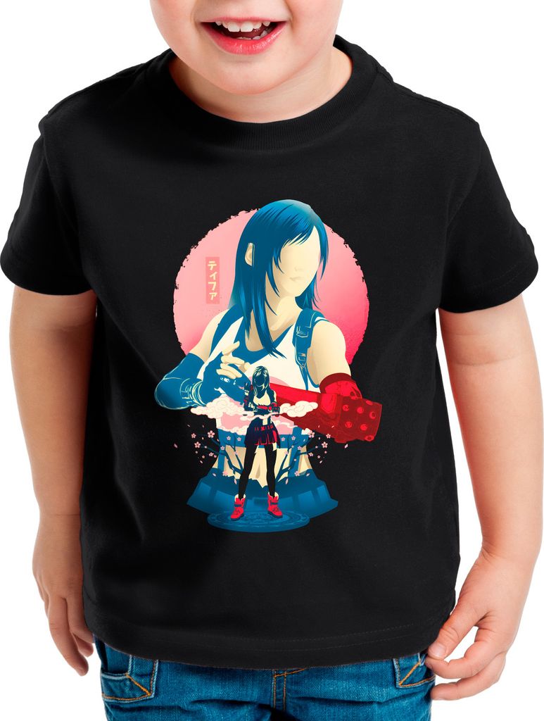 style3 Fist Fighter Girl Kinder T-Shirt anime cloud chocobo sephiroth