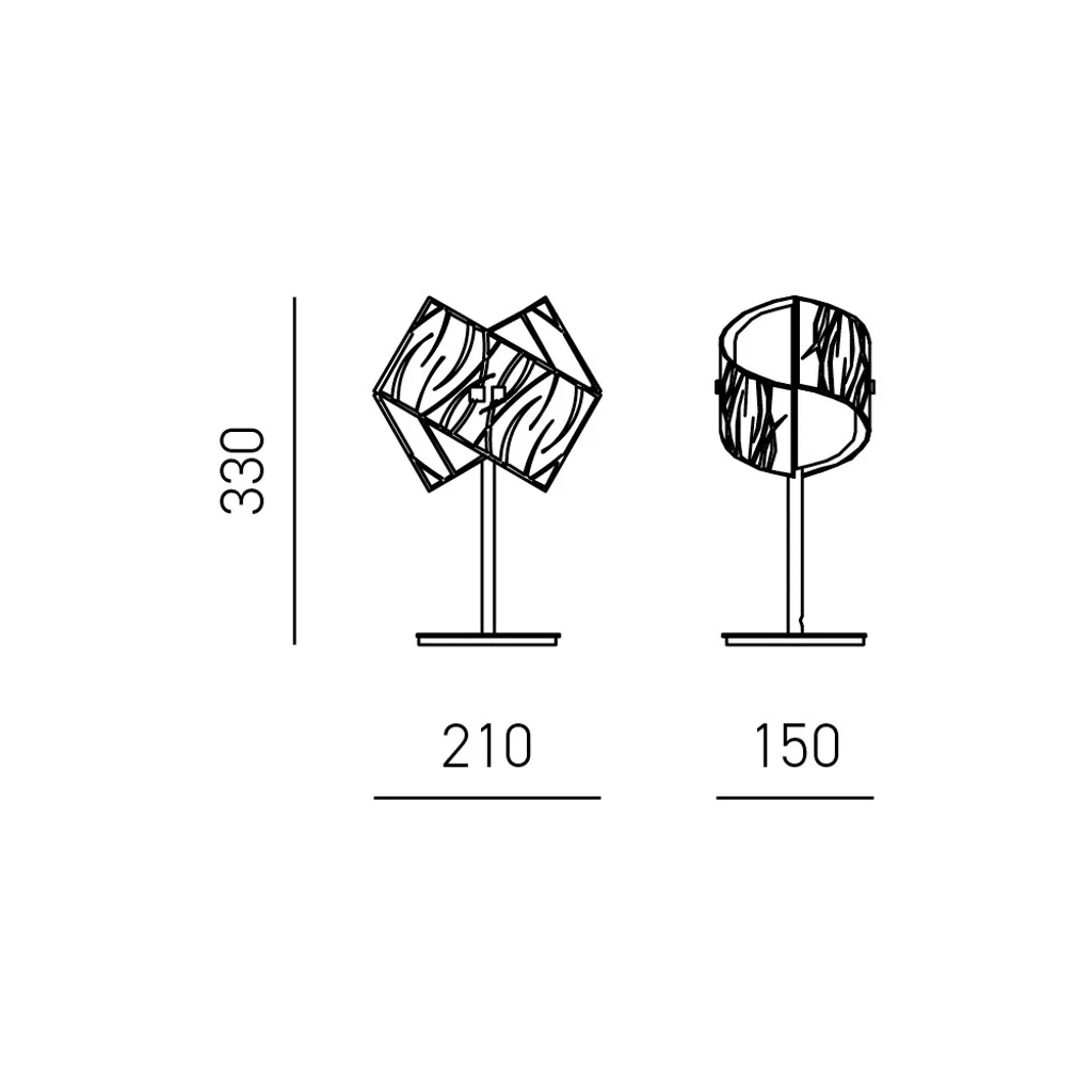 Éclairage d'appoint Agnese blanc E14 pour salon et chambre moderne LED - 3