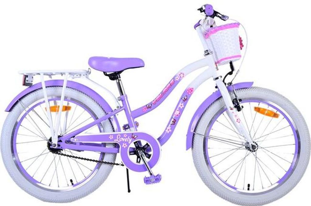 Volare Lovely Kinderfahrrad - Mädchen - 20 Zoll - Lila Produktbild 