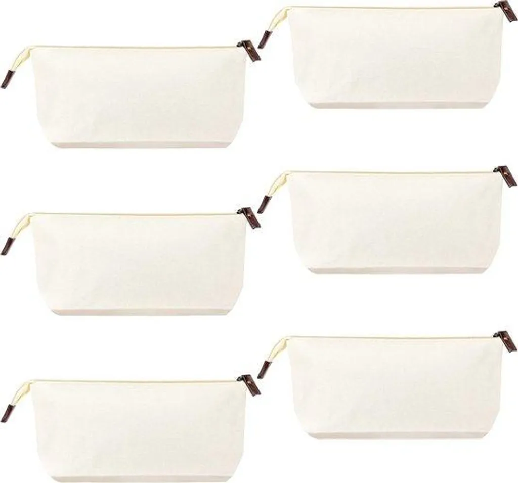 Set de voyage pour toilette et cosmétiques blanc - 6 pièces de tri