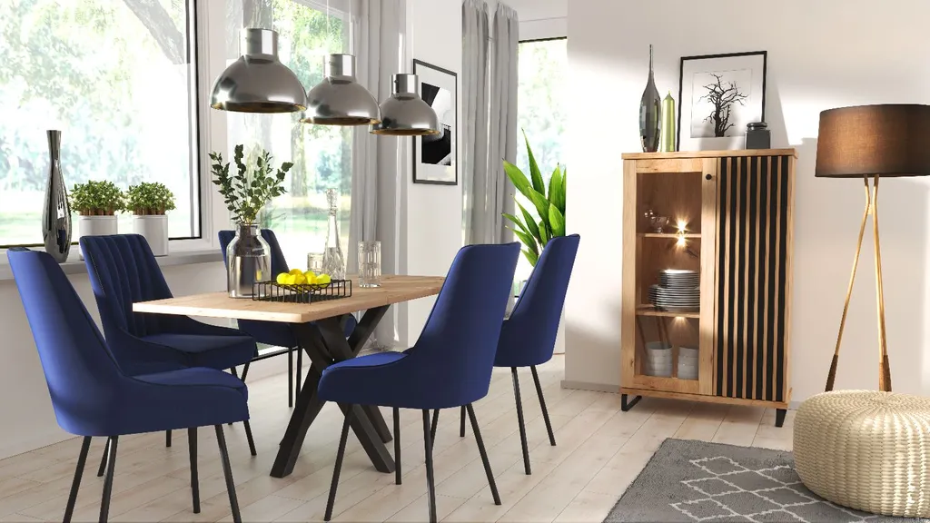 Table repas extensible AIMY en chêne artisanal avec rallonge centrale